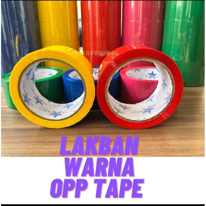 

Lakban Warna Warni OPP Tape ECER satuan