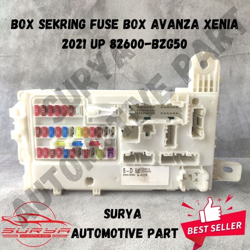 Box Sekring Fuse Box Avanza Xenia 2021 Up 82600-BZG50 Original