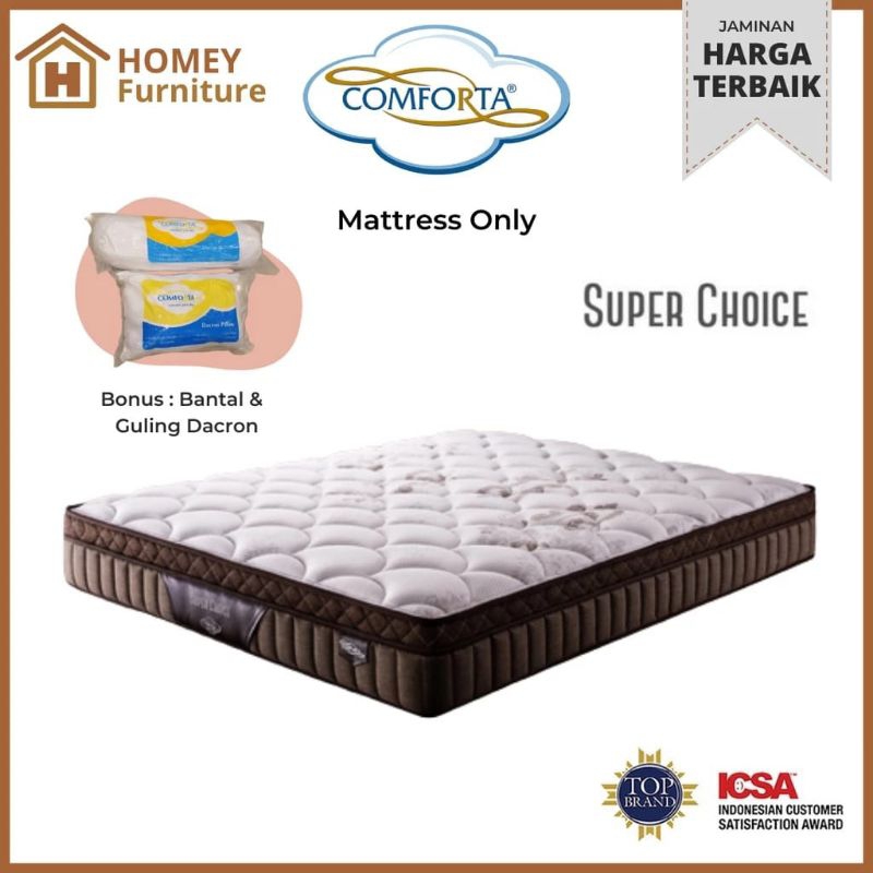SPRING BED SUPER CHOICE SPRING BED MODERN SPRING BED COMFORTA TERBARU