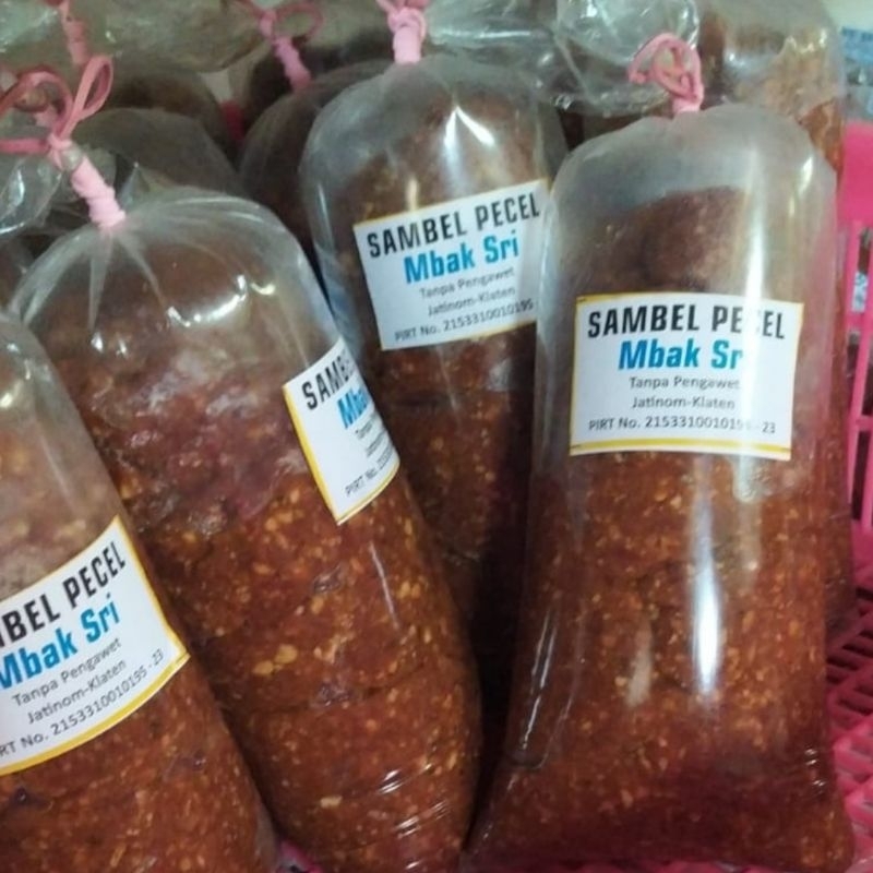 

SAMBEL PECEL MBAK SRI - ASLI KLATEN - TANPA PENGAWET - TANPA MICIN - HALAL - TERDAFTAR PIRT