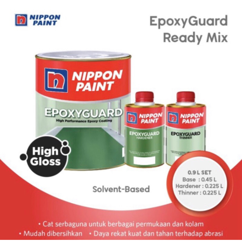CAT NIPPON EPOXY GUARD READY MIX 0.9 CAT LANTAI SERBA GUNA