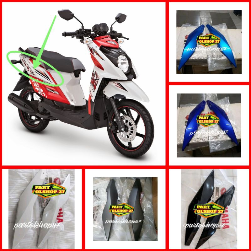 Cover side, Body Belakang samping Xride X-ride 115 Old Kanan Kiri Original Yamaha