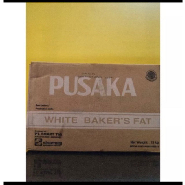 

pusaka baker's fat | mentega putih kemasan repack 500gram