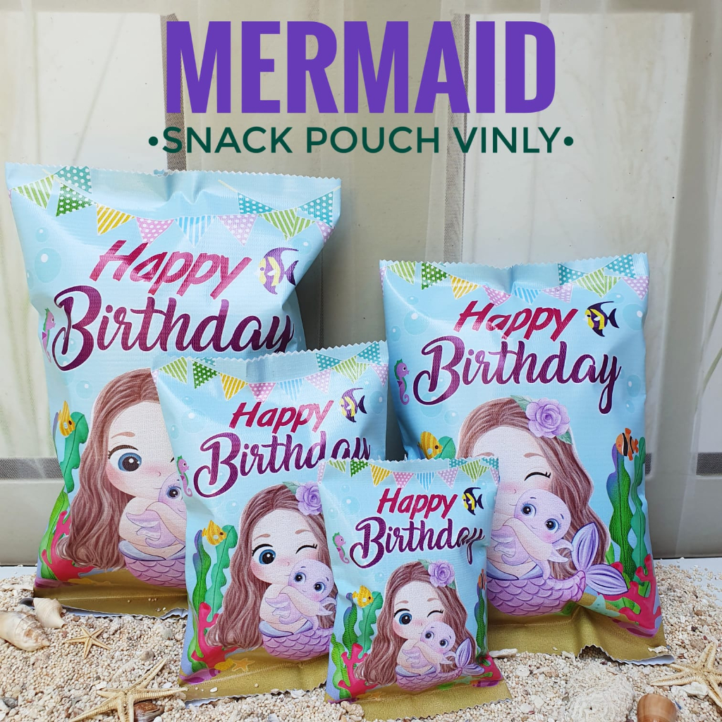 

Mermaid Pouch Snack Vinyl Kemasan Snack Hampers Putri Duyung Jumbo Birthday Souvenir Ulang Tahun Pesta Set Hadiah Gift Ulang tahun