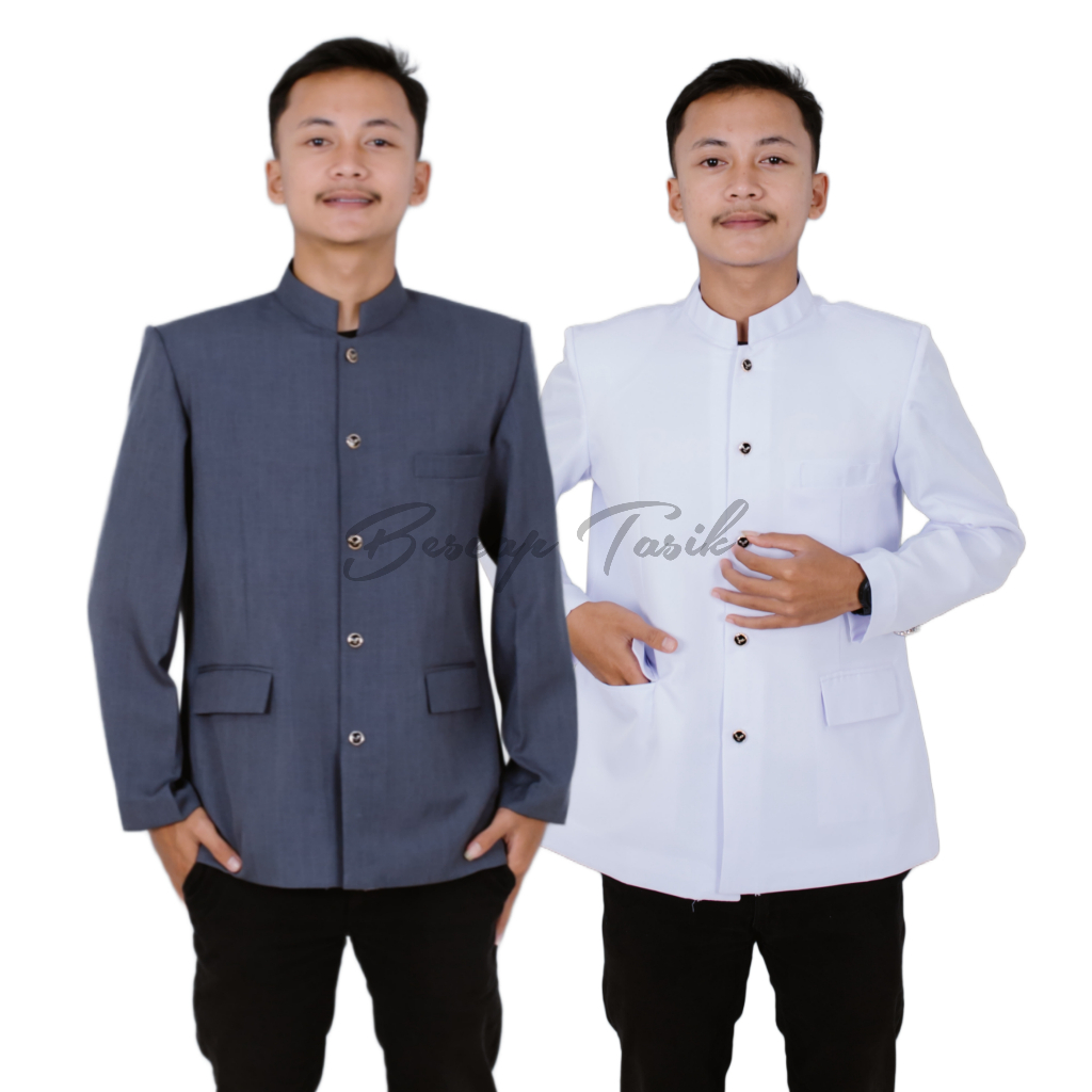 Jasko Polos Premium Jas Koko Pria Dewasa Jasko Mandarin