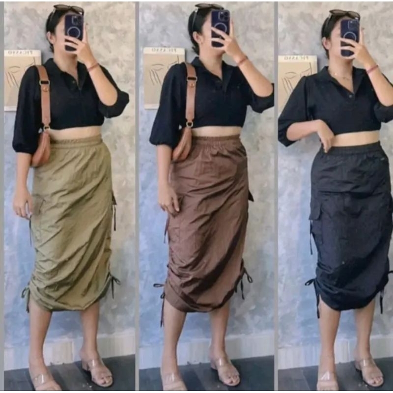 ROK CARGO - ROK CARGO SERUT - ROK CARGO PARASUT - SKIRT CARGO