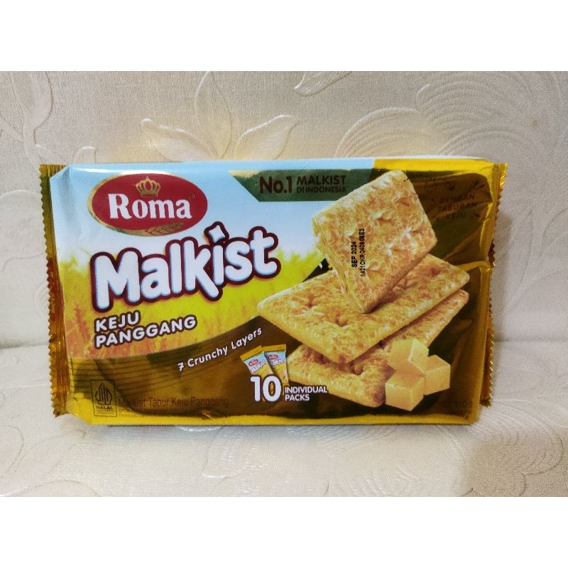 

ROMA MALKIST KEJU PANGGANG 110 GRAM / MALKIST KEJU TABUR / ROMA MALKIST KEJU PANGGANG / BISKUIT MALKIST