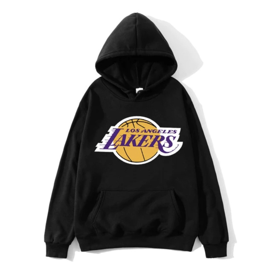 Hoodie Pria Wanita Jumper Motif Lakers / Sweater Hodie Terbaru / Switer Oblong Topi Size M-XXL