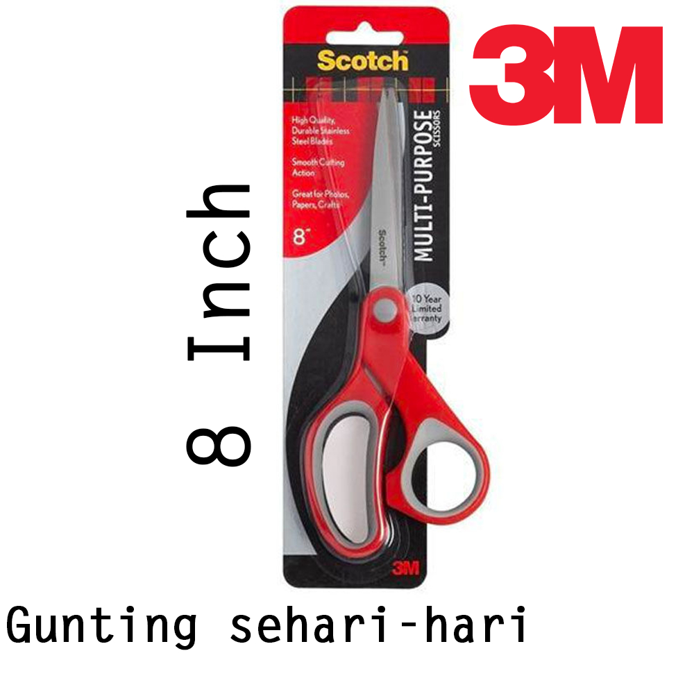 

Tokiko 3M 1428 Scotch Gunting Besar Pemotong kertas Scissor 8 Inch