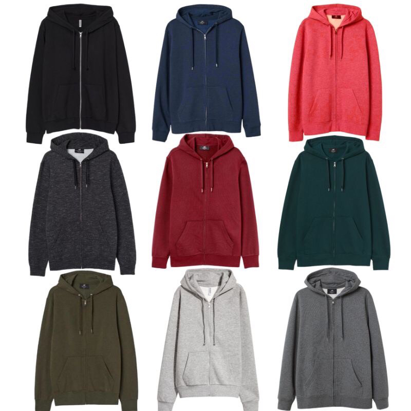 Hoodie Zipper H&M