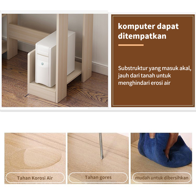 Pocket Dragon Meja laptop/Meja komputer/Meja kerja/Meja belajar anak/Meja belajar aesthetic/Meja kantor (A108)-4