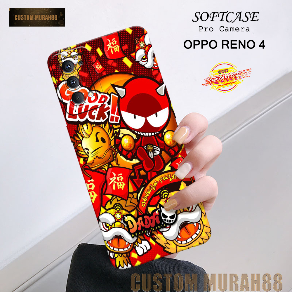 Case Oppo Reno 4 Terbaru - Fashion Case AESTHETIC - Casing Hp Oppo Reno 4 - Softcase Pro Camera Oppo