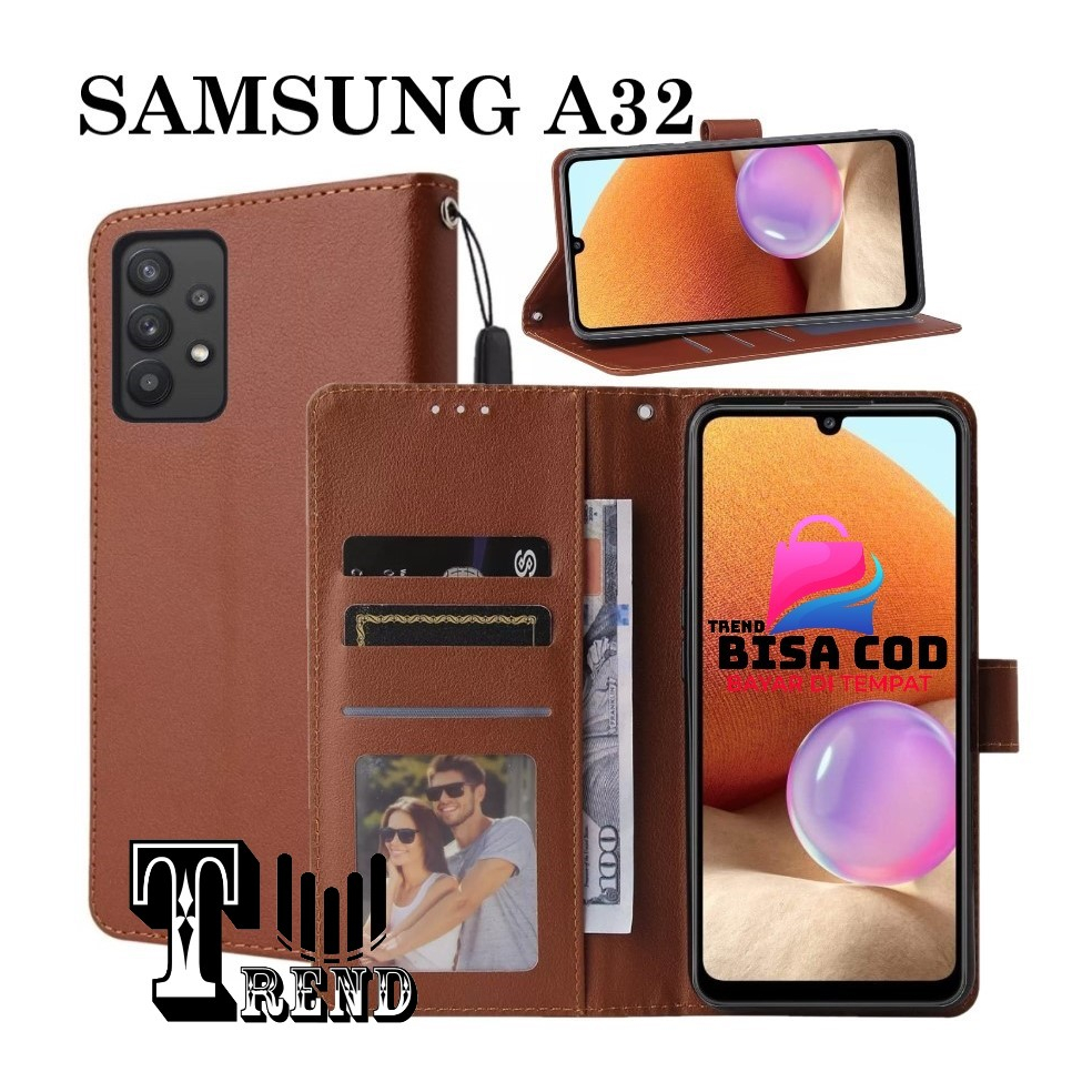 FLIP COVER SAMSUNG A32 LEATHER CASE FLIP SAMSUNG A32