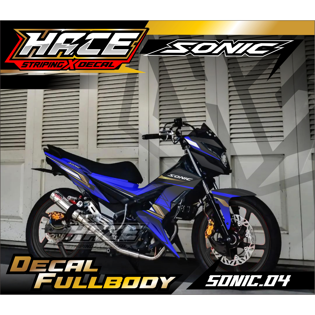 STICKER DECAL SONIC - DECAL SONIC PREMIUM SN.04