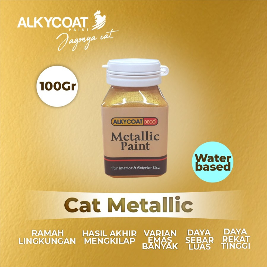 

[BELI 5 GRATIS 1] Alkycoat Deco Metallic Paint Cat Dekoratif Metalik 1
