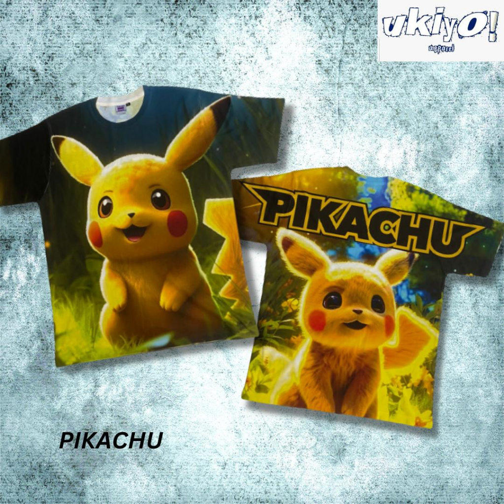 KAOS TAG THAILAND PIKACHU AOP (ALL OF PRINT) | KARTUN FULLPRINT FULL PRINT T-SHIRT