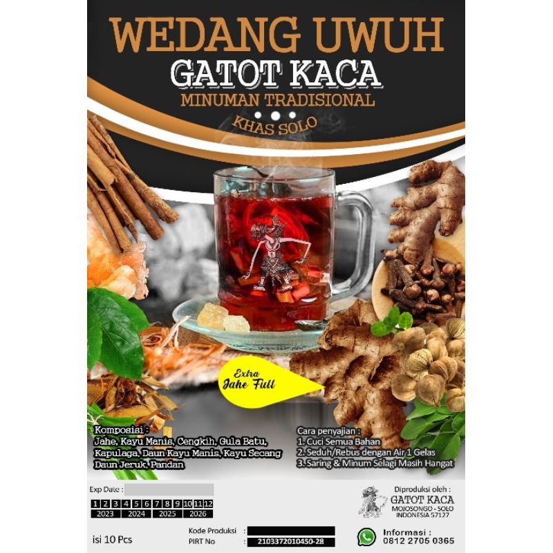 

wedang uwuh minuman tradisional Indonesia badan kuat stamina