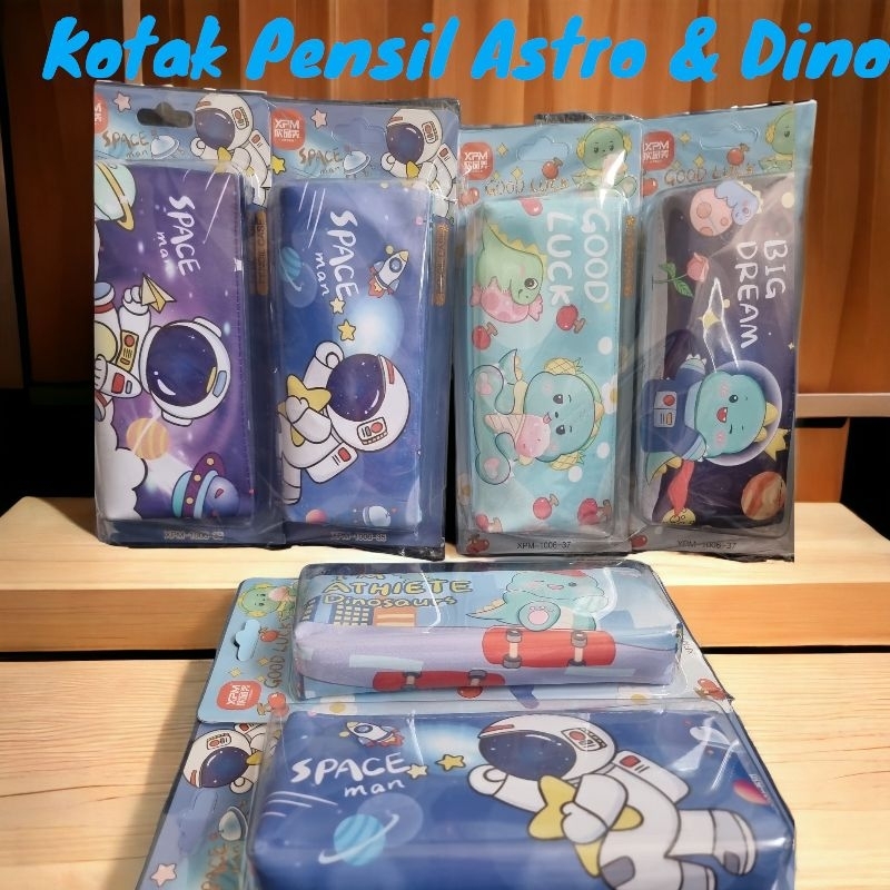 

Tempat Pensil astronot dinosaurs untuki Anak laki laki perempuan Kartun Stationery Kotak Pensil Alat Tulis Perlengkapan Sekolah dengan box cocok untuk hadiah