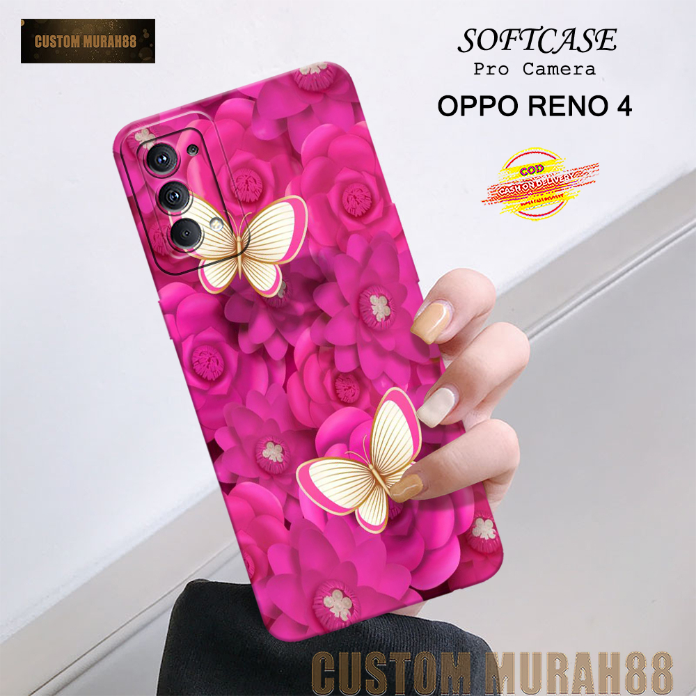 Case Oppo Reno 4 Terbaru - Fashion Case KARTUN - Casing Hp Oppo Reno 4 - Softcase Pro Camera Oppo Re