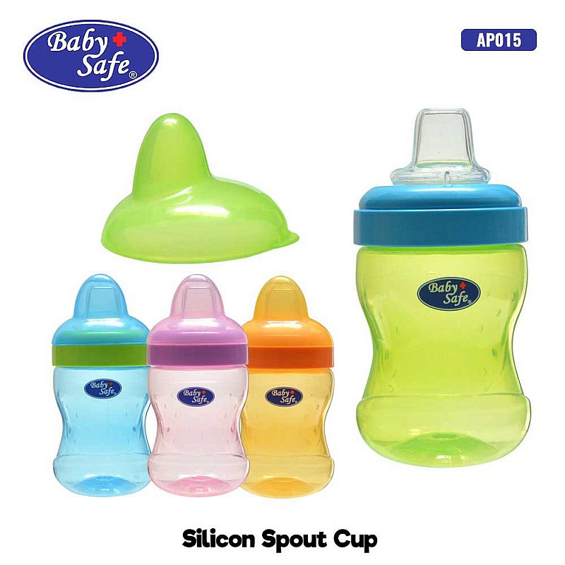 Baby Safe Soft Spout Cup AP015/botol susu bayi dot pipih - sayangbundapku