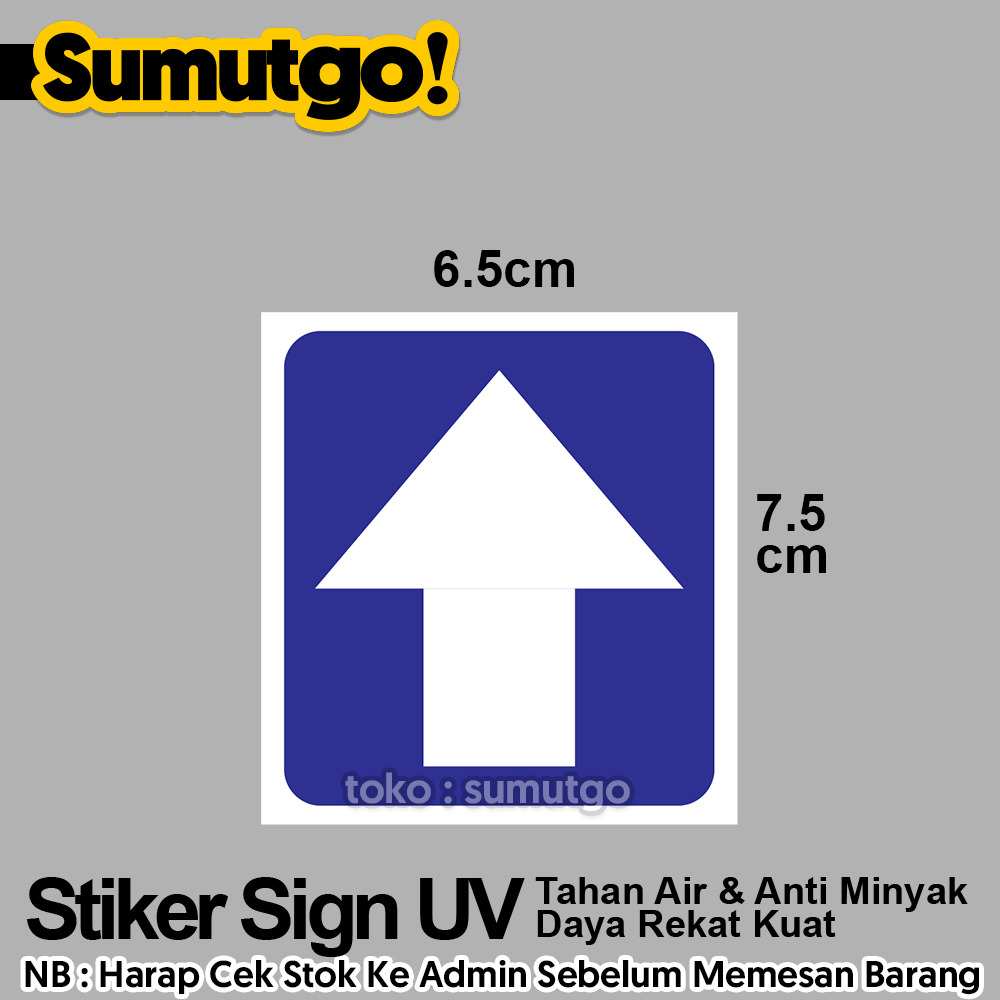 

Stiker Tanda Arah Panah Penunjuk Jalan Biru Traffic Sign uk 6.5 x 7.5 cm / Sticker UV Tanda Label Awas Warning Sign Rambu K3 Safety Keselamatan Kerja Tahan Air Tahan Minyak