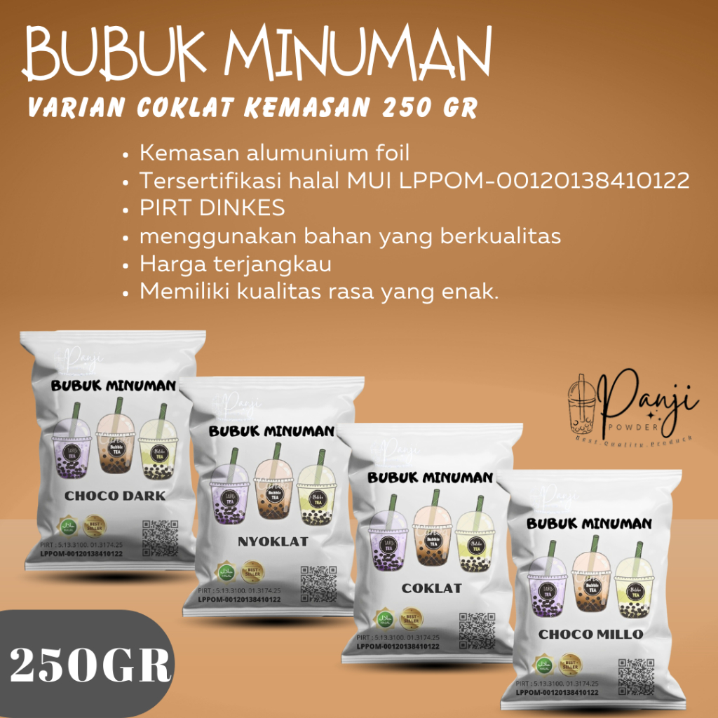 

BUBUK MINUMAN ANEKA RASA 250 GR BUBUK MINUMAN STICKY MILK BUBUK MINUMAN KEKINIAN BUBUK MINUMAN BOBA
