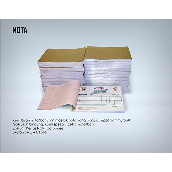 

Cetak Nota 3 Ply