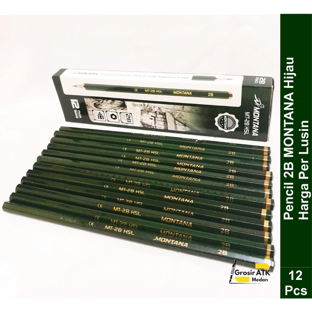

Pensil 2B Montana Hijau / Pencil Murah / Harga Per Lusin