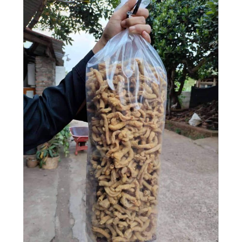 

Ready Stok Keripik Usus Ayam Premium 1kg/Usus Ayam Premium 500gr/Usus Krispii
