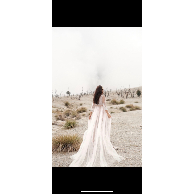 Dress Wanita Gaun Dress Simple Elegan Mewah Praweding