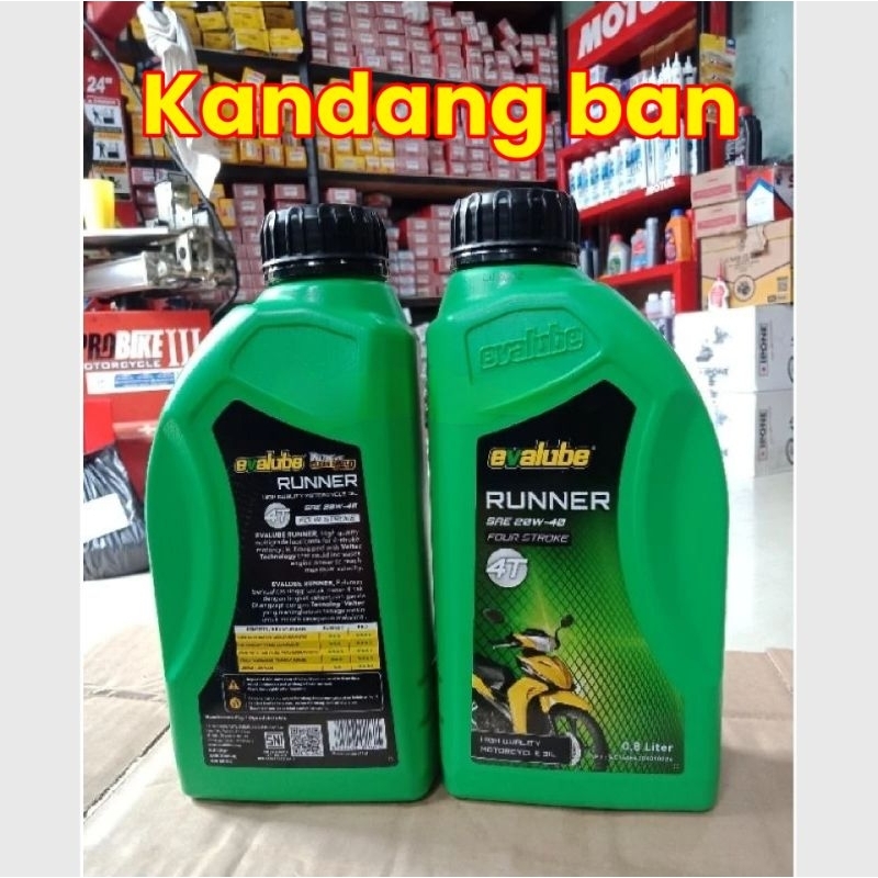 OLI MESIN EVALUBE 4 TAK 800 ML 20W-40 UNTUK SEMUA MOTOR BEBEK HONDA,YAMAHA,SUZUKI