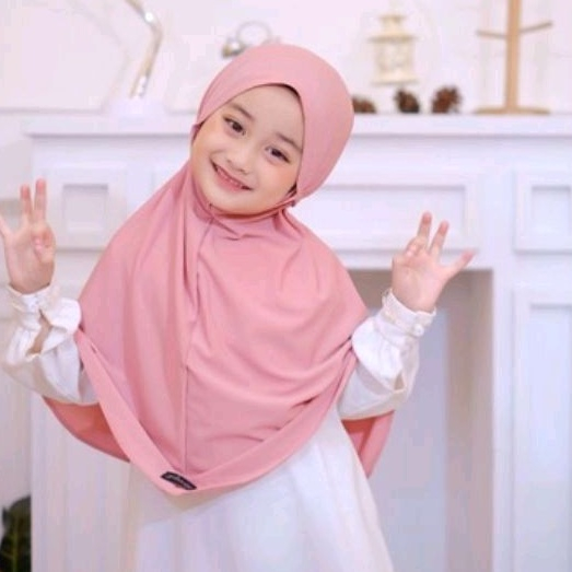 hijab bergo maryam anak jersey premium /jilbab anak bargo tali maryam jersey