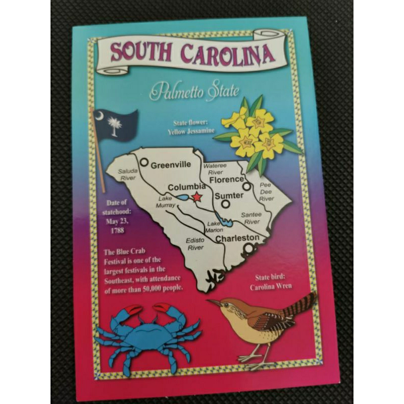 

kartu pos peta amerika/map postcard