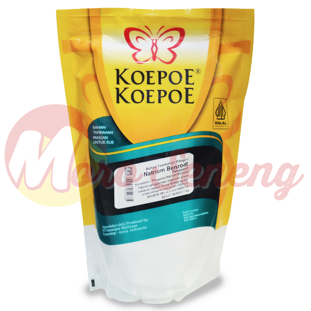

Natrium Benzoat 1 kg Kupu Koepoe Sodium Benzoate Pouch 1kg