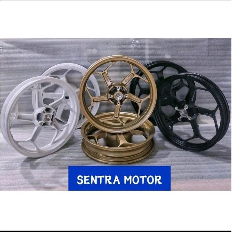 velg racing Xeon / Mio m3 / Mio gear /soul GT 125 Fino 125 keluarga matic Yamaha tapak lebar dengan 