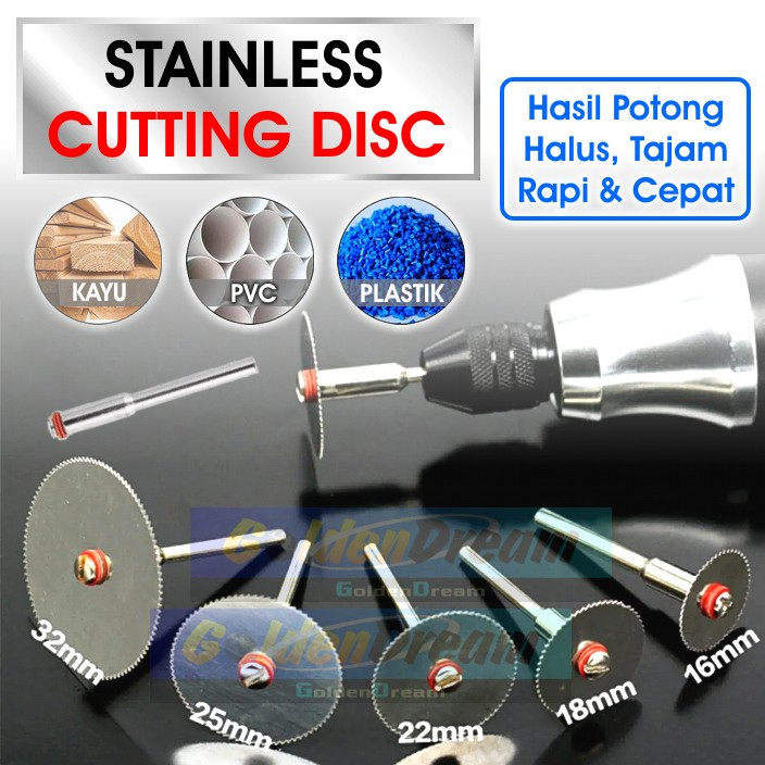 Stainless Steel Cutting Disc Mata Potong Gerinda Mini Circular Saw