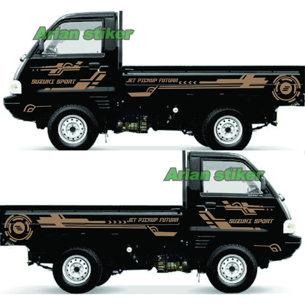 Stiker Cutting Mobil Pickup Futura Stiker Jet Pickup Futura Suzuki Sport Stiker Variasi Mobil Pickup