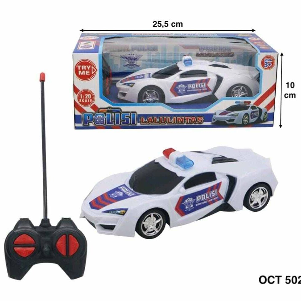 MAINAN REMOTE CONTROL MOBIL POLISI LALU LINTAS