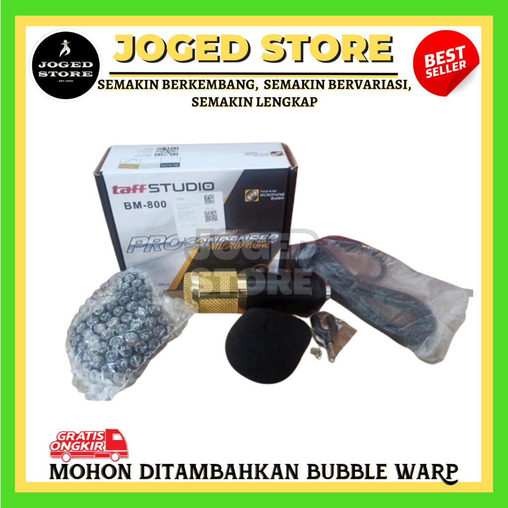 Mikrofon Condenser Professional Condenser Microphone Taff Studio BM-800 | Mic Condenser Taffstudio B