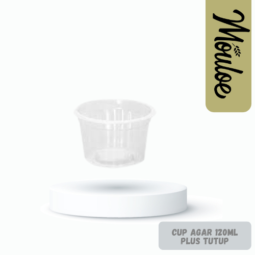CUP AGAR 120 ML plus tutup| Mouloemart | cup agar atau jelly