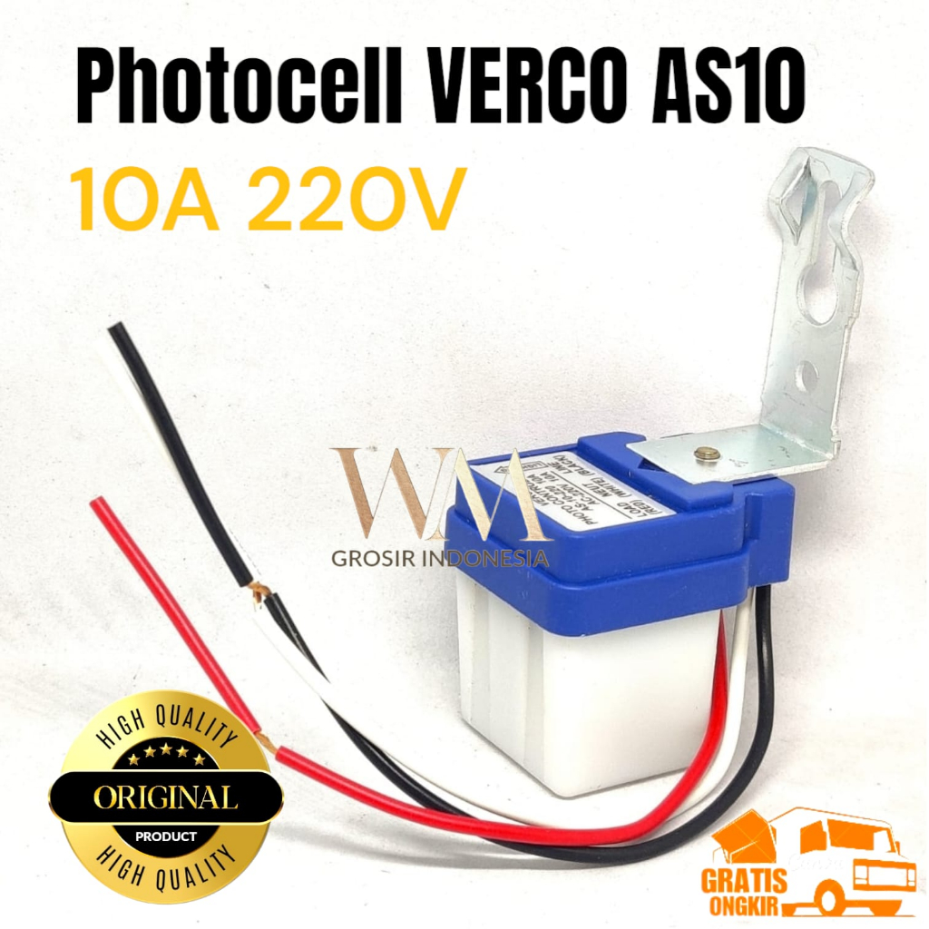 Saklar Sensor Cahaya  AS-10 AC-220V Lampu Otomatis Sensor Cahaya