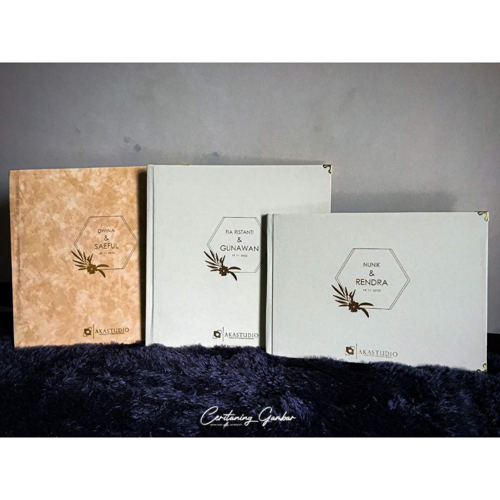 Album Grafir Jumbo Coklat Motif Marmer