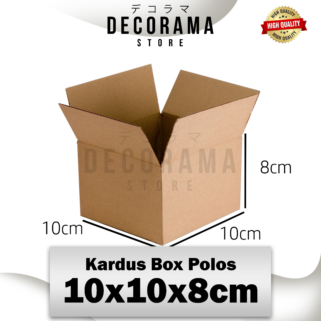 

Kardus Box Packing Polos Ukuran 10x10x8cm