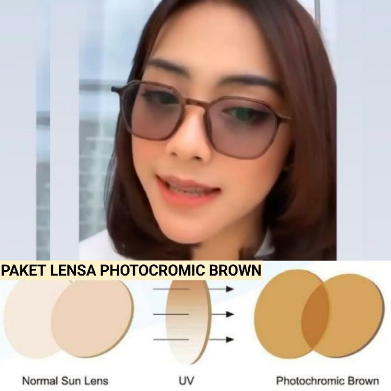 KACAMATA Mizuki LENSA PHOTOCROMIC BROWN free box+lap