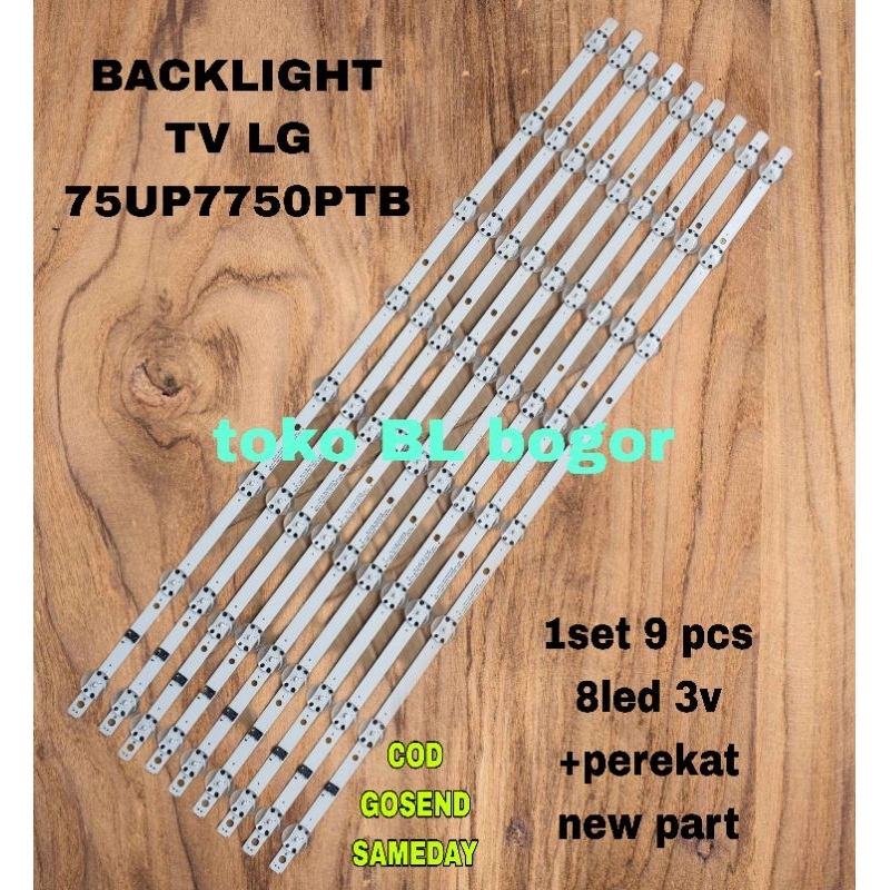 LAMPU LED BL BACKLIGHT TV LG 75UP 75UP7750 75UP7750PTB