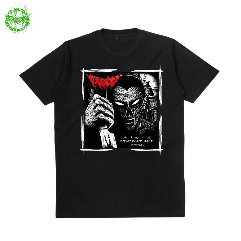 kaos band turbidity premium cotton combed reaktif