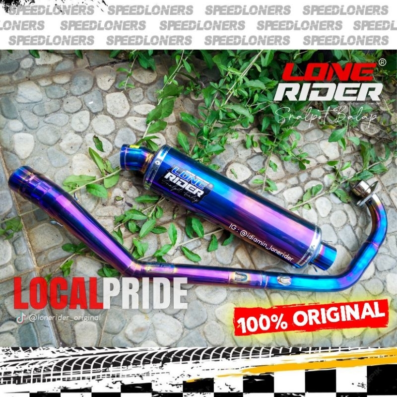 Knalpot LR Lone Rider Original - RR Big Volume Bluemoon - CBR 150R OLD