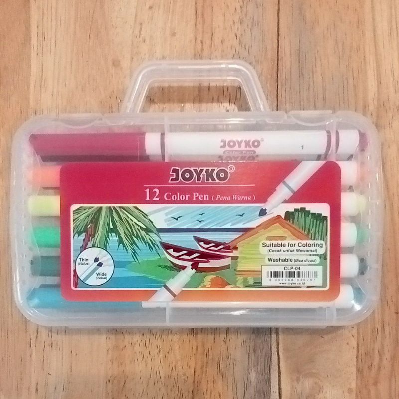 

color pen 12 warna merek Joyko