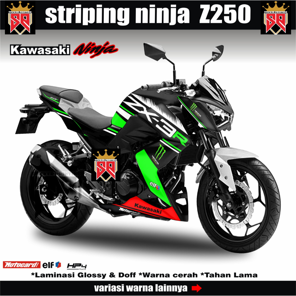DECAL STRIPING NINJA Z250 / KAWASAKI NINJA Z 250