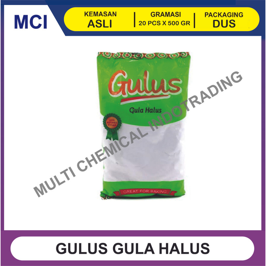 

GULUS GULA HALUS 500 GR - 1 DUS ISI 20 PCS